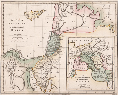 The Places Recorded in the Five Books of Moses
The Eastern Countries as mentioned by Moses 1808